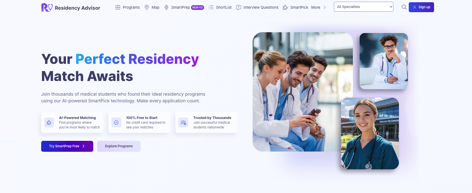 Residency Advisor – AI-Powered Medical Residency Search & Match